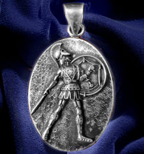 Load image into Gallery viewer, ARGO/ACHILLES TWO SIDED - STERLING SILVER PENDANT WITH ELEGANT 21″ STERLING SILVER CHAIN

